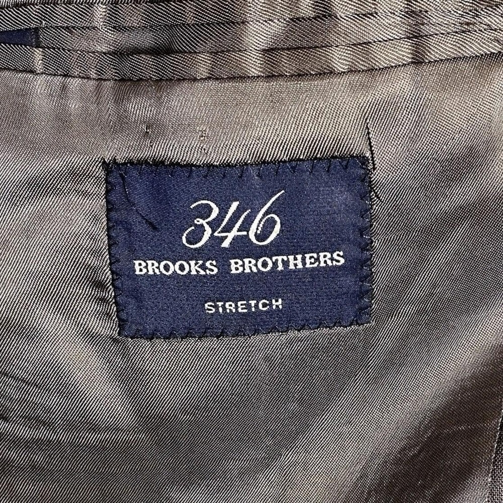 Brooks Brothers 43R Blazer 346 Solid Gray 2 Button Sport Coat Jacket Wool Career - Picture 7 of 8